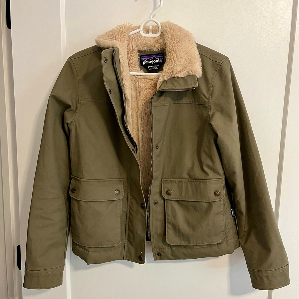Patagonia Womens Green Maple Grove Jacket Size Small Basin Green